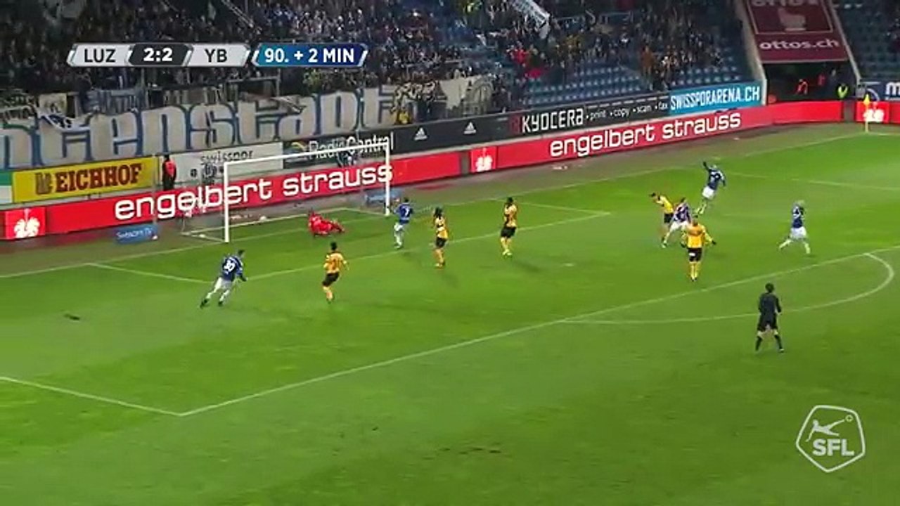 FC Luzern 2:2 Young Boys (Swiss Super League 14. Runde 2016/2017 6.November 2016)
