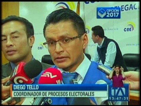 CNE realizó simulacro de sorteo de miembros de las juntas receptoras del voto