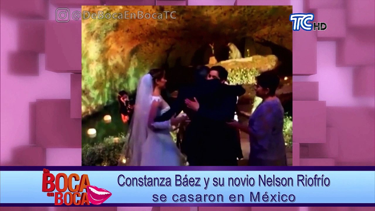 Miss Ecuador Constanza Báez se casó en México con el amor de su vida