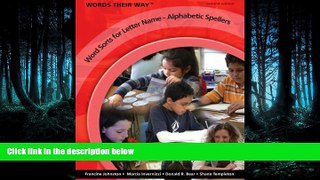 READ book  Words Their Way: Word Sorts for Letter Name - Alphabetic Spellers (2nd Edition)