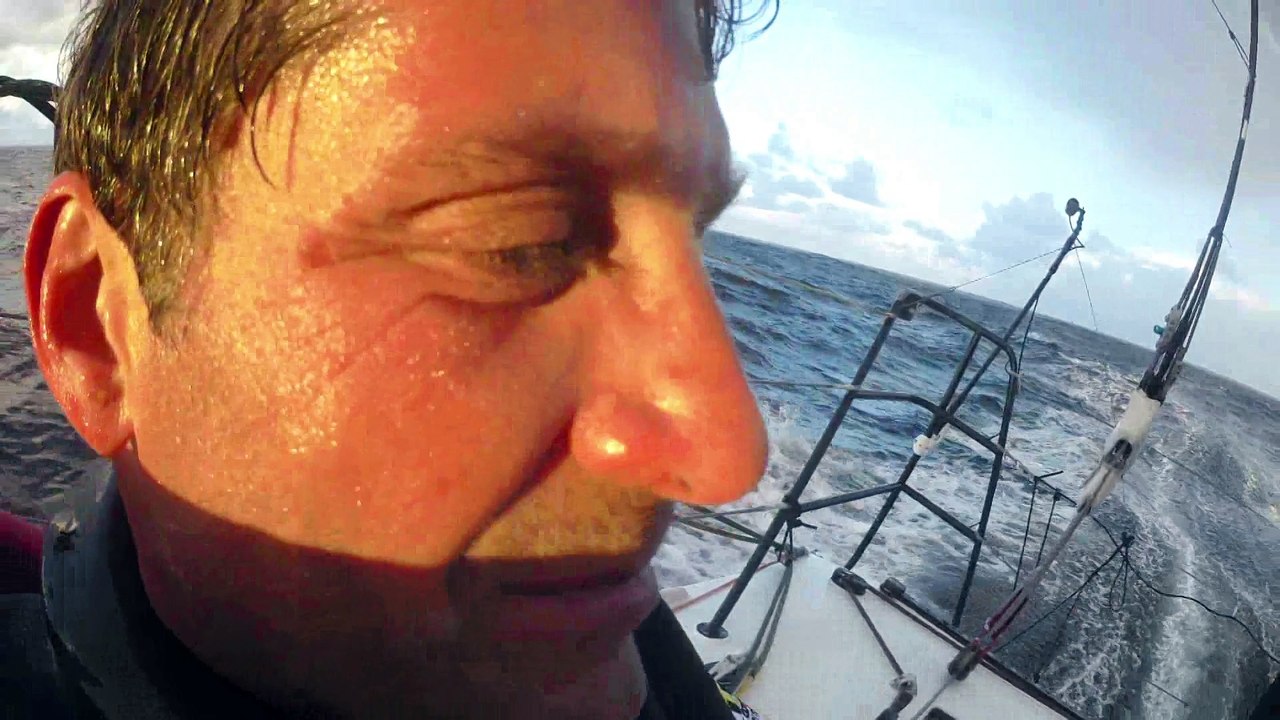 L'arc-en-ciel d'Eric Bellion / Vendée Globe 2016