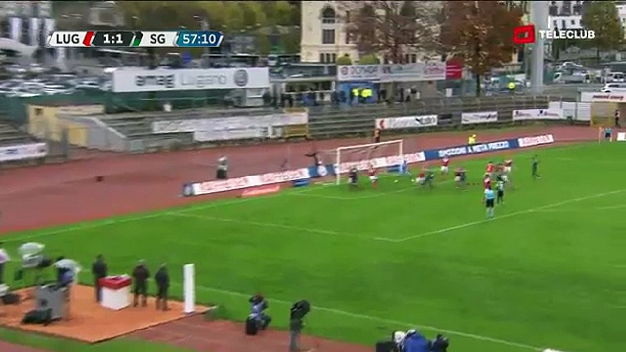 FC Lugano 1:2 Sankt Gallen  (Swiss Super League 14. Runde 2016/2017 6.November 2016)