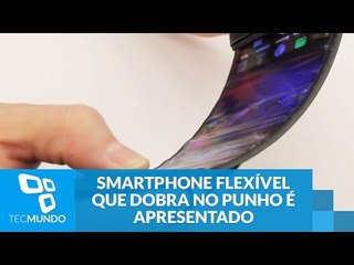 Futuro chegando: smartphone flexível que dobra no punho é apresentado