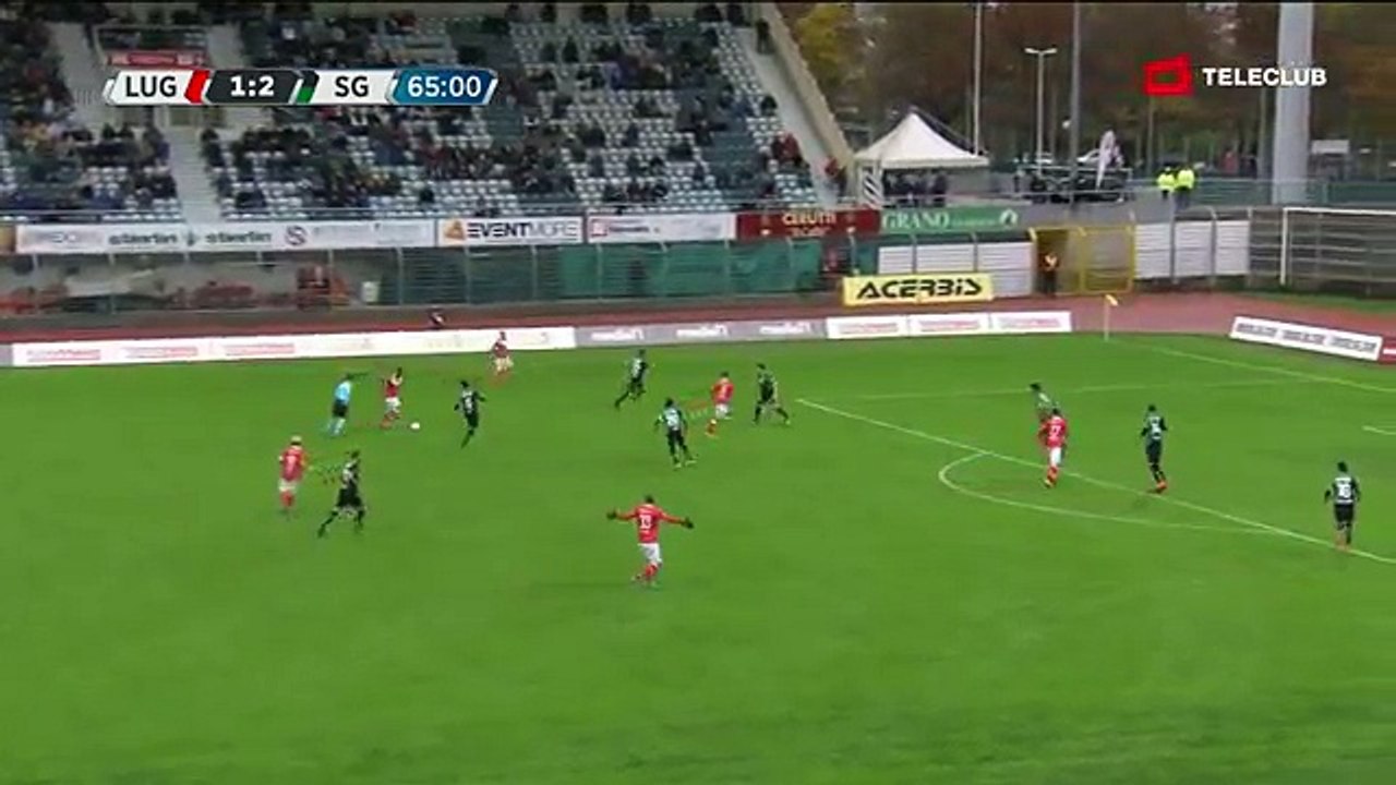 FC Lugano 2:2 Sankt Gallen  (Swiss Super League 14. Runde 2016/2017 6.November 2016)