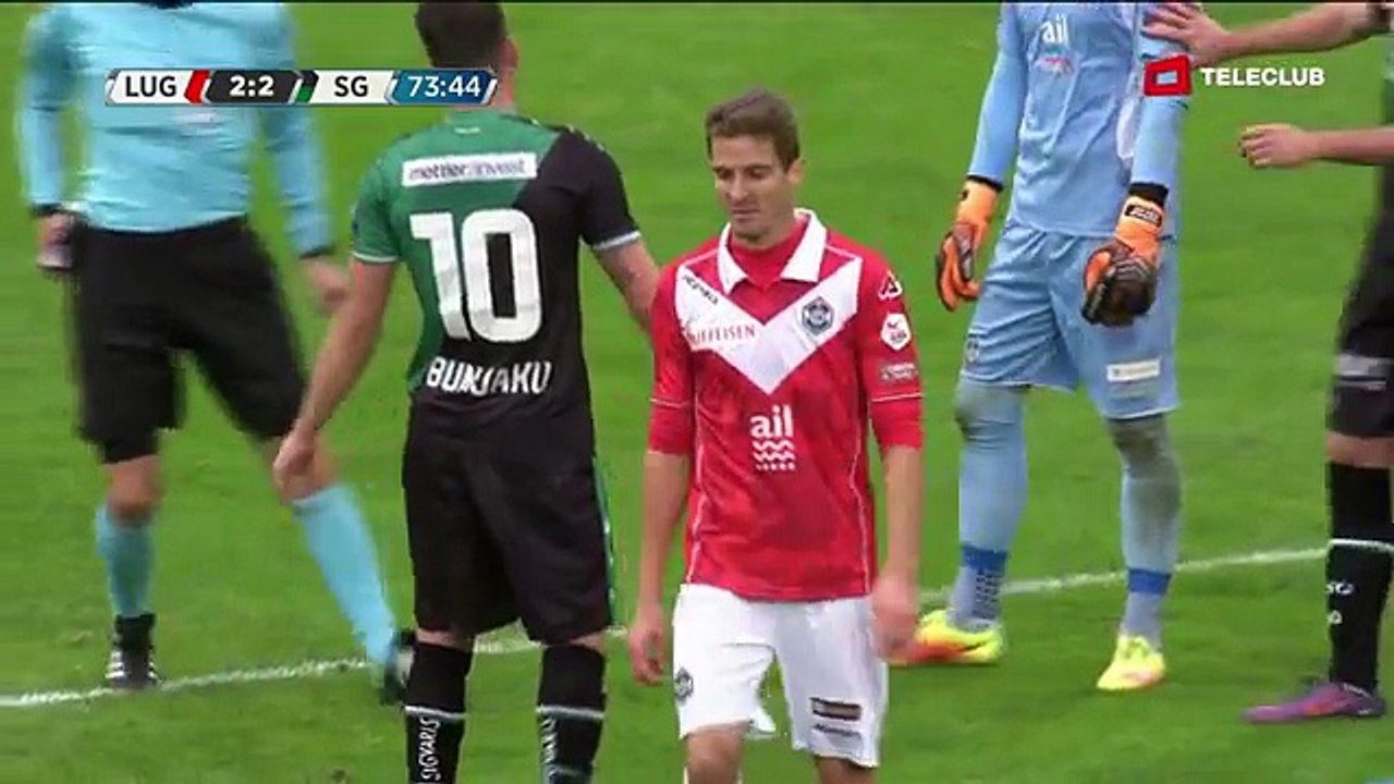 FC Lugano 2:3 Sankt Gallen  (Swiss Super League 14. Runde 2016/2017 6.November 2016)