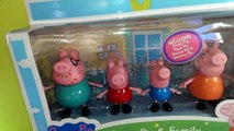 Peppa Pig Family mom dad little brother and hes friends Suzy sheep Pedro Play doh surprise frozen
