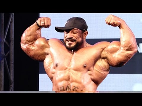 Roelly Winklaar Biggest Biceps Posing At International Health And Fitness Festival 2016 (IHFF)
