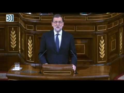 Discurso de investidura de Mariano Rajoy: No estoy dispuesto a derribar lo construido