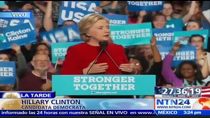 Con ayuda de Obama, continúa cierre de campaña de Hillary Clinton desde Míchigan