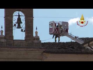 San Severino (MC) - Sopralluogo tetto pinacoteca comunale (03.11.16)