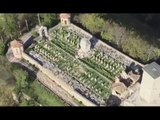 Terremoto - Cimitero di Ussita, immagini aeree (27.10.16)