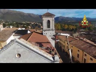 Norcia (PG) - Intervento Basilica San Benedetto (29.10.16)