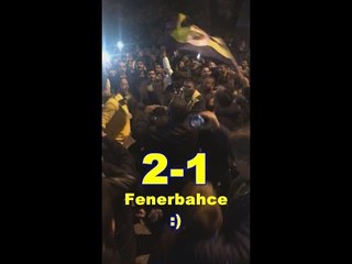 Inside the Fenerbahce stadium during the Europa League match against Manchester United