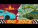 Hare VS Tortoise | An Aesop's Fable | Cars Race For Kids | Racing Videos | Sports car