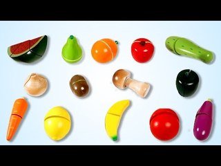 Toy Cutting | Plastic Cooking Play set | Teaching Fruits And Vegetables to children with Velcro