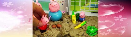 Developing Cartoon. Peppa Pig With Friends In The Summer House For Children Vegetables Peppa Pig