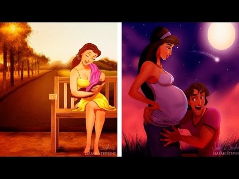 Top 10 Khoảnh Khắc Làm Mẹ Của Các Nàng Công Chúa Disney | Việt Vivu|