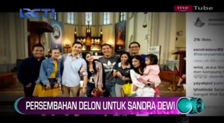 Delon Persembahkan Lagu Khusus untuk Sandra Dewi