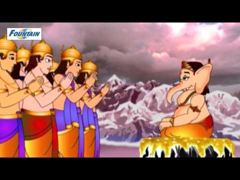 Stories of Lord Ganesha - Ganesha Curses The Moon - English