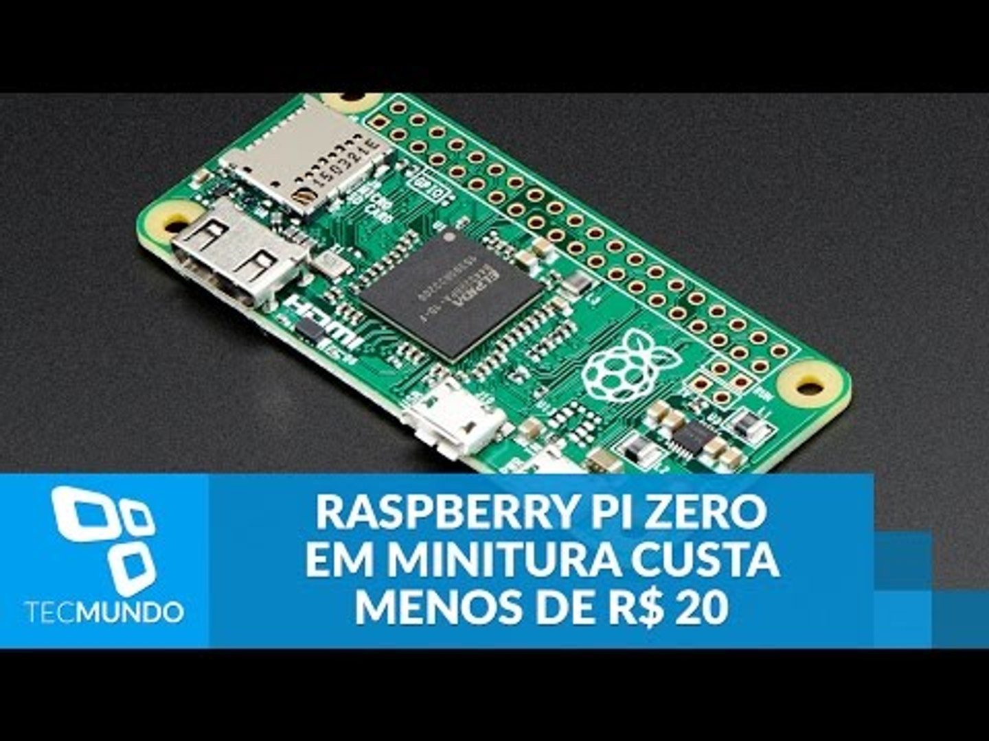 ⁣Raspberry Pi Zero: novo modelo do PC em miniatura custa menos de R$ 20