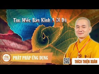 Tìm Hiểu Bản Kinh A Di Đà - Pháp âm thầy Thích Thiện Xuân