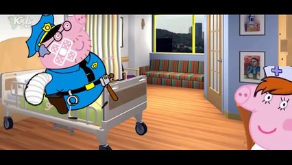 Peppa Pig George Dinosaur Crying in Prison! Finger Family Song Nursery Rhymes Song