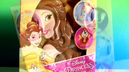 Disney Princess Belle Fairy Tale Carry Case with Lumiere Cogsworth Mrs Potts Chip Funtoyscollector-part1