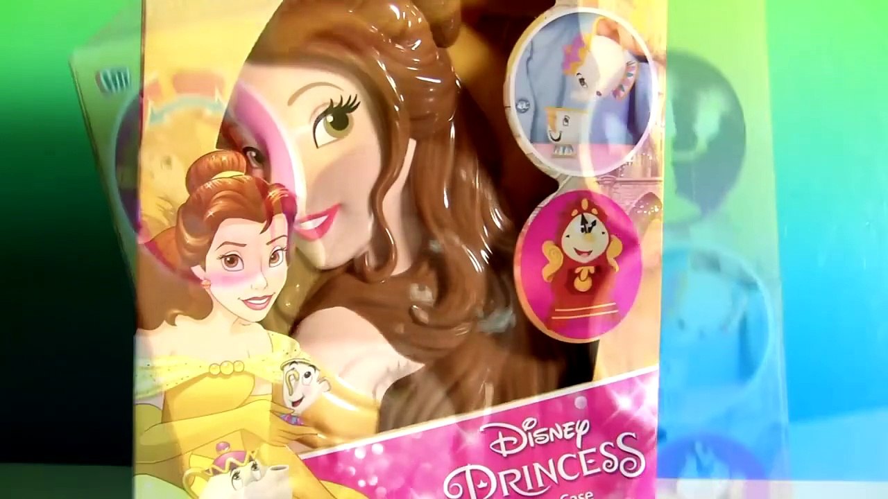 Disney Princess Belle Fairy Tale Carry Case with Lumiere Cogsworth Mrs Potts Chip Funtoyscollector-part1