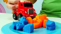 Peppa Pig - PURPLE SAND! Toy Trucks & Tractors LEGO House Play Doh Toys for Kids part3