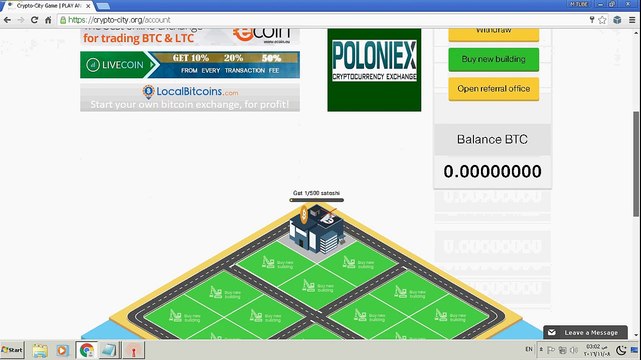 Earn Free Bitcoin. Earn 72000 satoshi Bitcoin/days with crypto-city