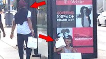 Cam Newton Caught Secretly Feeding Homeless Man