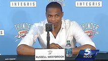 Russell Westbrook Takes Dig At Kevin Durant During OKC Thunder Press Conference