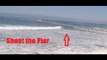 Daring Surfers Shoot the Ocean Beach Pier in San Diego During High Surf