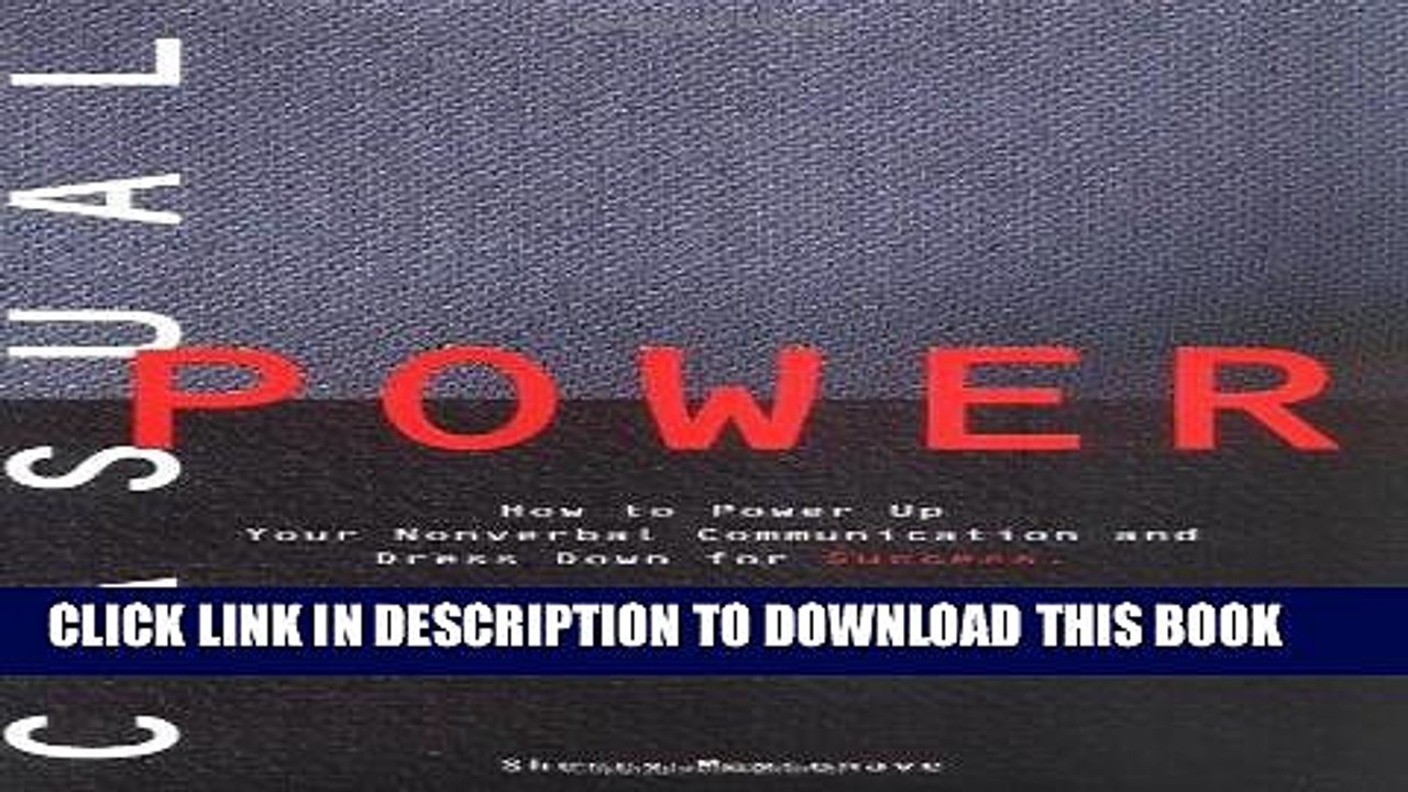 [PDF] Casual Power:: How to Power Up Your Nonverbal Communication   Dress Down for Success Popular