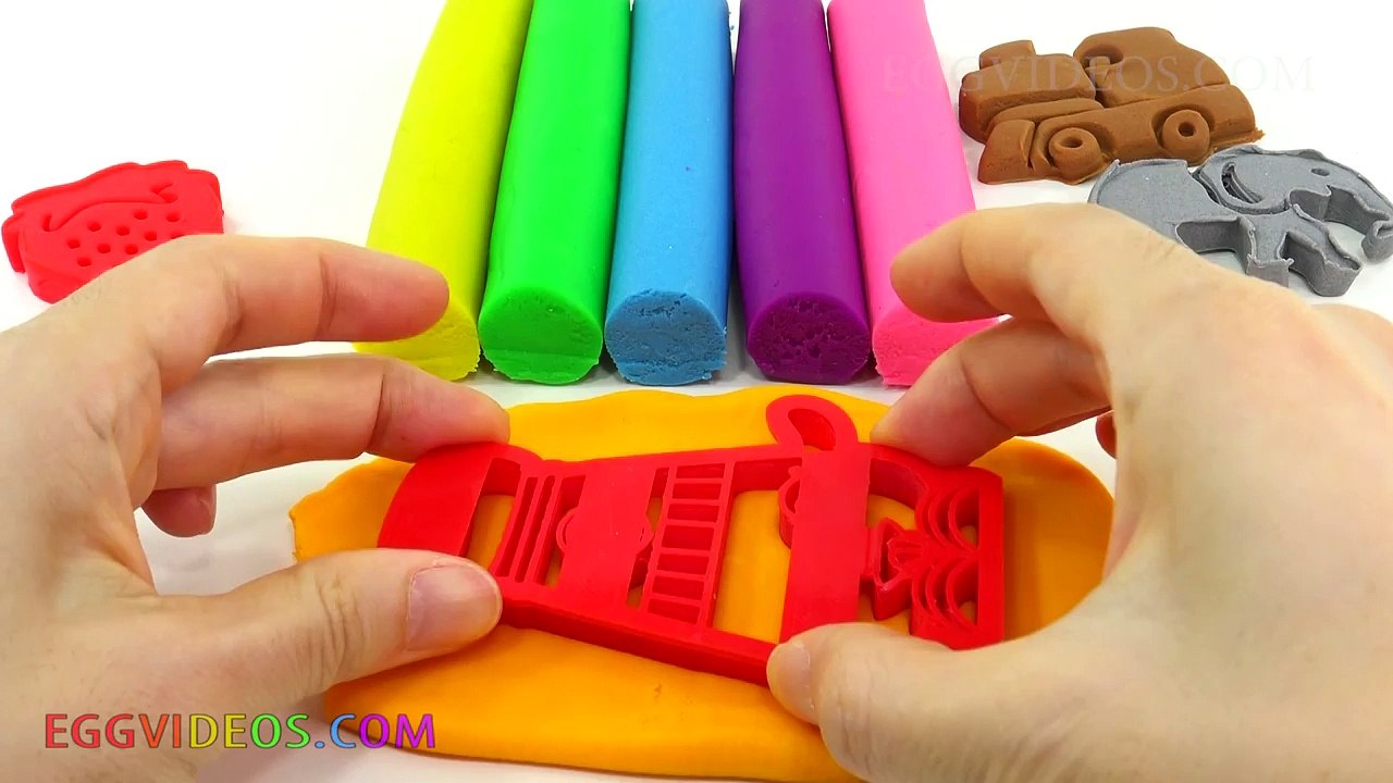 Learn Colors with Play Doh Ice Cream Peppa Pig Elephant Molds Fun & Creative for Kids EggVideos.com
