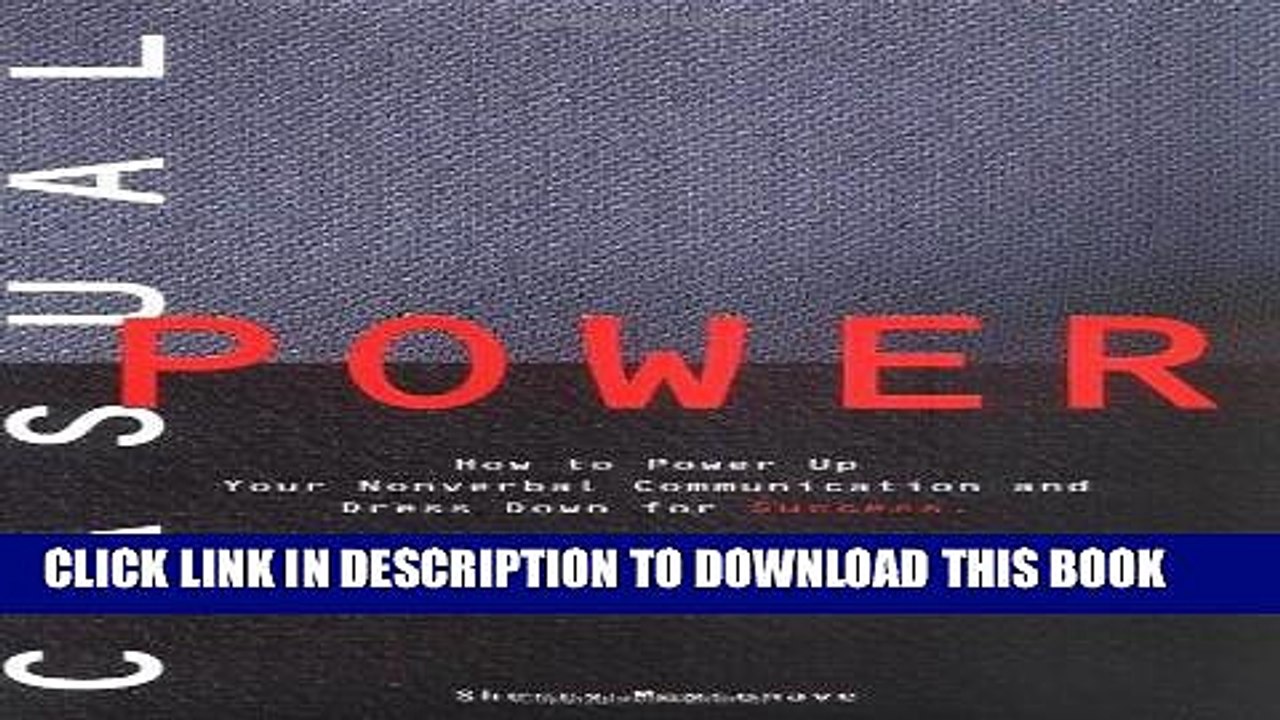 [PDF] Casual Power:: How to Power Up Your Nonverbal Communication   Dress Down for Success Popular