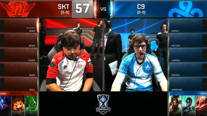 SKT vs C9, S6 Worlds 2016 Match 7 Group B Day 2, SK Telecom T1 vs Cloud 9_10