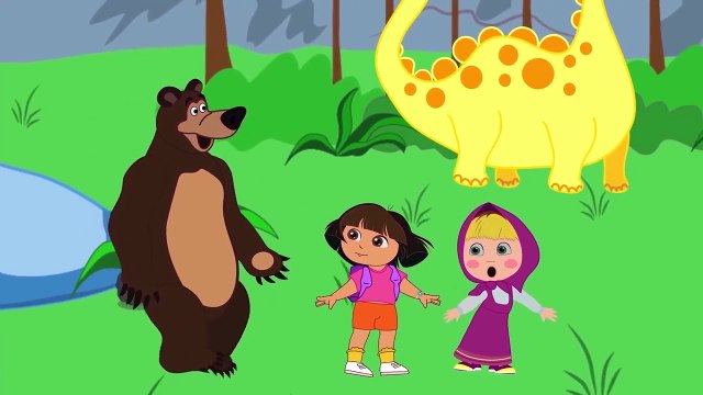 Masha and Dora Hulk Gets Sick Needs Shot Superheroes in Real Life 2 Finger Family Nursery Rhymes