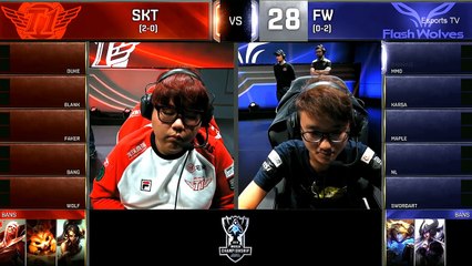 SKT vs FW (Bo1) - LOL World Championship 2016 Day 4 - SKT T1 vs FW - SKT T1 vs Flash Wolves_12