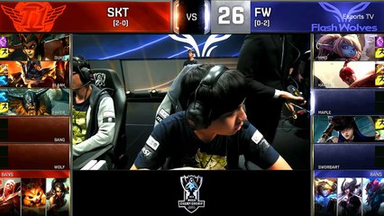 SKT vs FW (Bo1) - LOL World Championship 2016 Day 4 - SKT T1 vs FW - SKT T1 vs Flash Wolves_16