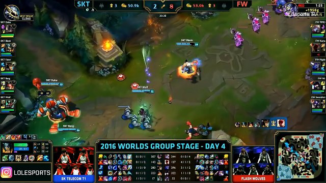 SKT vs FW (Bo1) - LOL World Championship 2016 Day 4 - SKT T1 vs FW - SKT T1 vs Flash Wolves_84