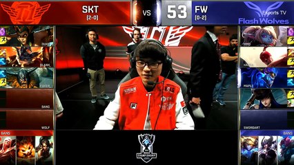 SKT vs FW (Bo1) - LOL World Championship 2016 Day 4 - SKT T1 vs FW - SKT T1 vs Flash Wolves_27
