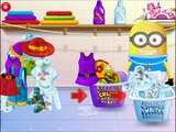 Baby Minion Trys Washing Clothes-Baby Games-Washing Games