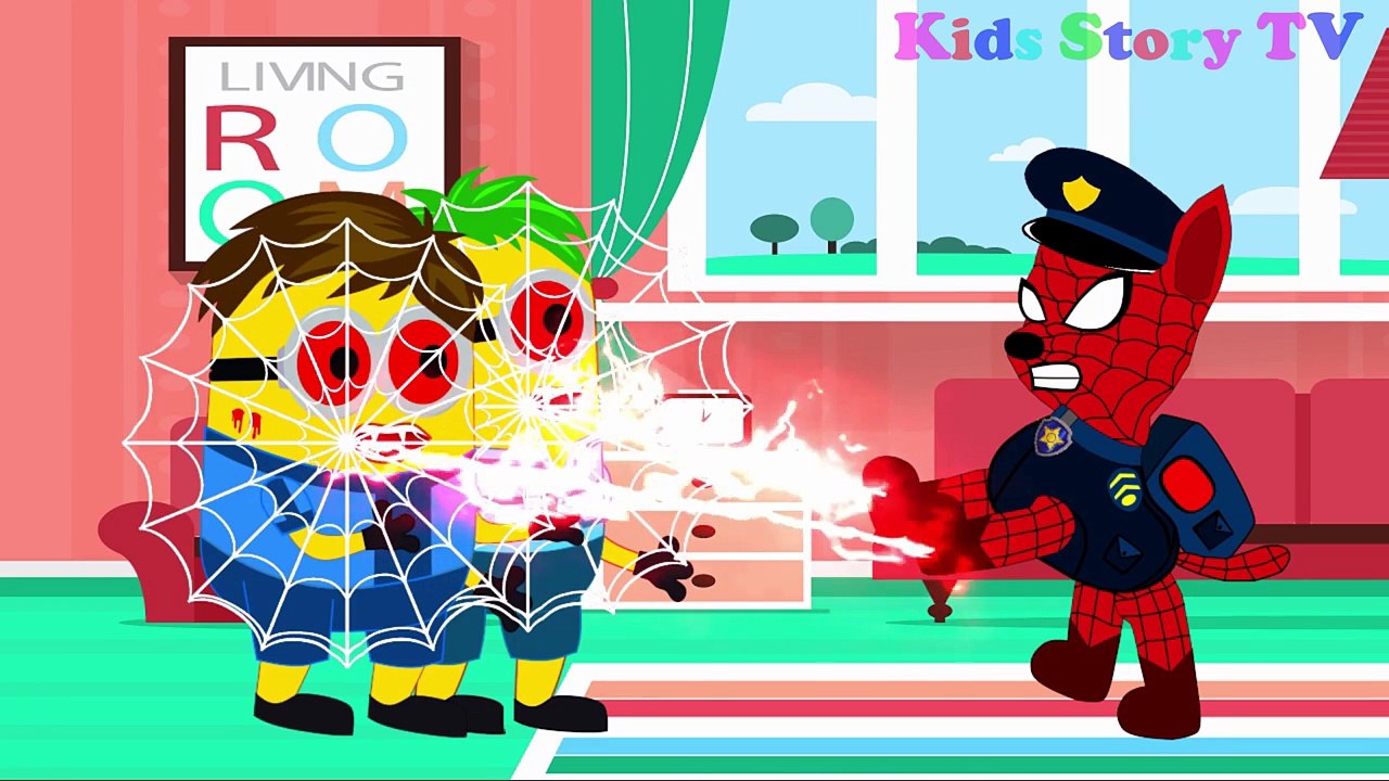 Paw Patrol Minions Banana Baby Halloween Dracula New Story! w/ Spiderman Maleficent Princess Anna