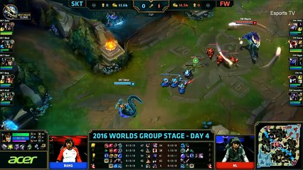 SKT vs FW (Bo1) - LOL World Championship 2016 Day 4 - SKT T1 vs FW - SKT T1 vs Flash Wolves_44