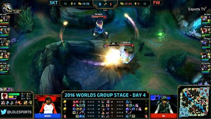 SKT vs FW (Bo1) - LOL World Championship 2016 Day 4 - SKT T1 vs FW - SKT T1 vs Flash Wolves_45