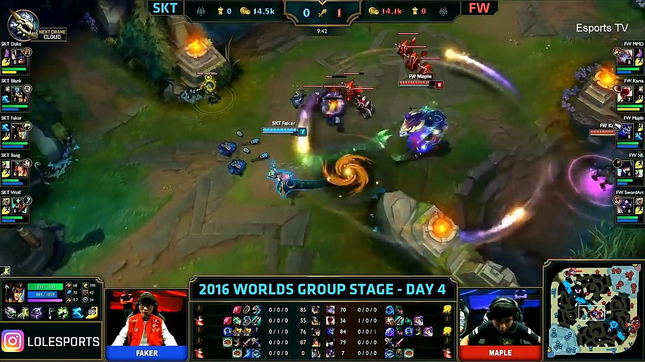 SKT vs FW (Bo1) - LOL World Championship 2016 Day 4 - SKT T1 vs FW - SKT T1 vs Flash Wolves_47