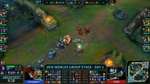 SKT vs C9, S6 Worlds 2016 Match 7 Group B Day 2, SK Telecom T1 vs Cloud 9_67