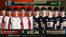 SKT vs RNG Game 4 Quarter-final, S6 Worlds 2016 Quarterfinals, SK Telecom T1 vs Royal Never Give Up_1