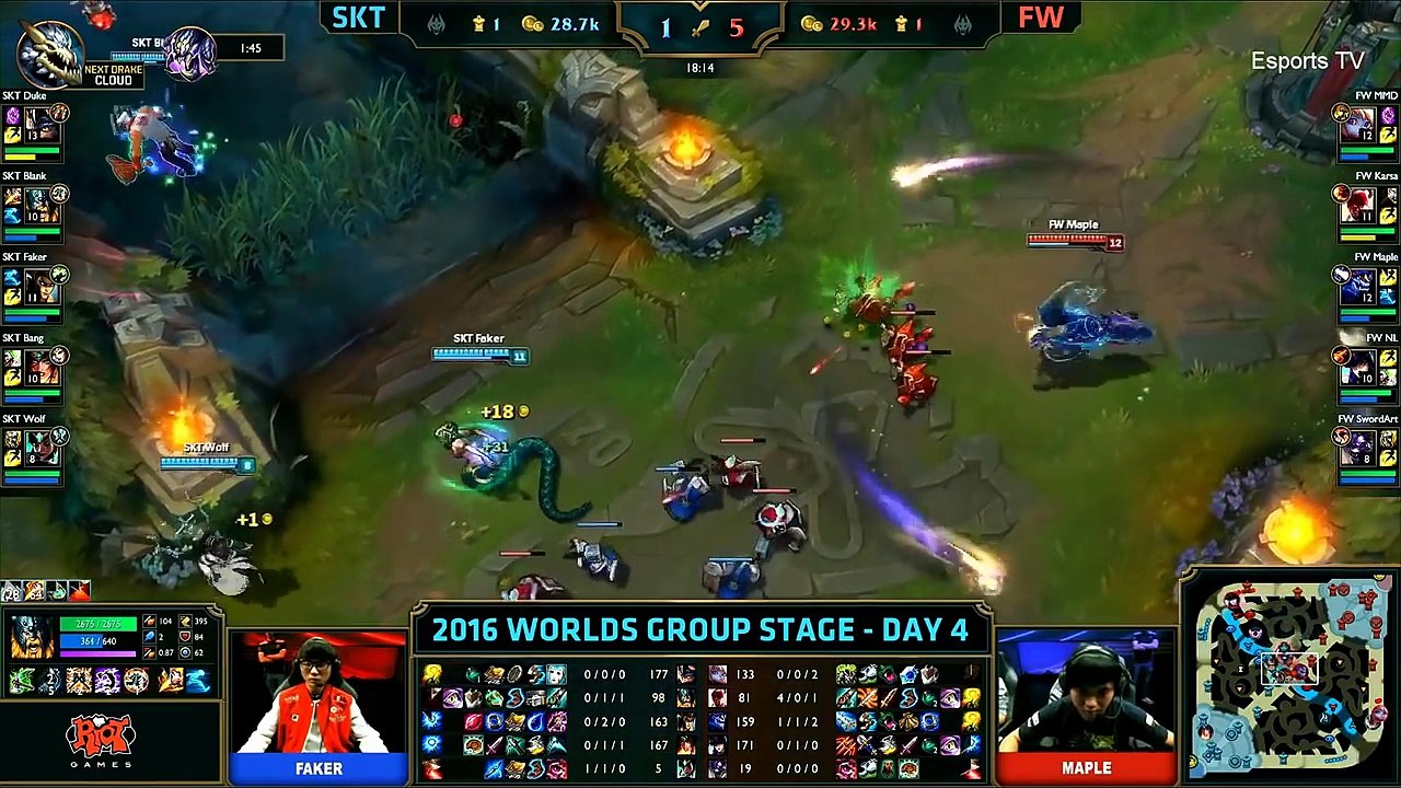 SKT vs FW (Bo1) - LOL World Championship 2016 Day 4 - SKT T1 vs FW - SKT T1 vs Flash Wolves_62